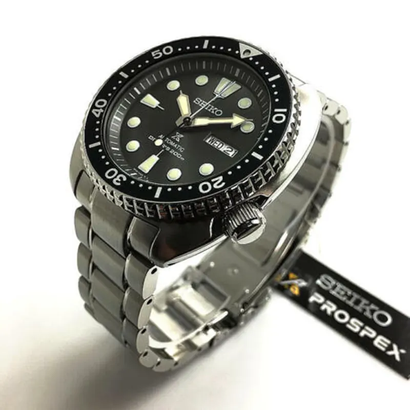 Seiko Prospex Turtle Automatic Divers Black Dial Men's Watch-  SRPF13